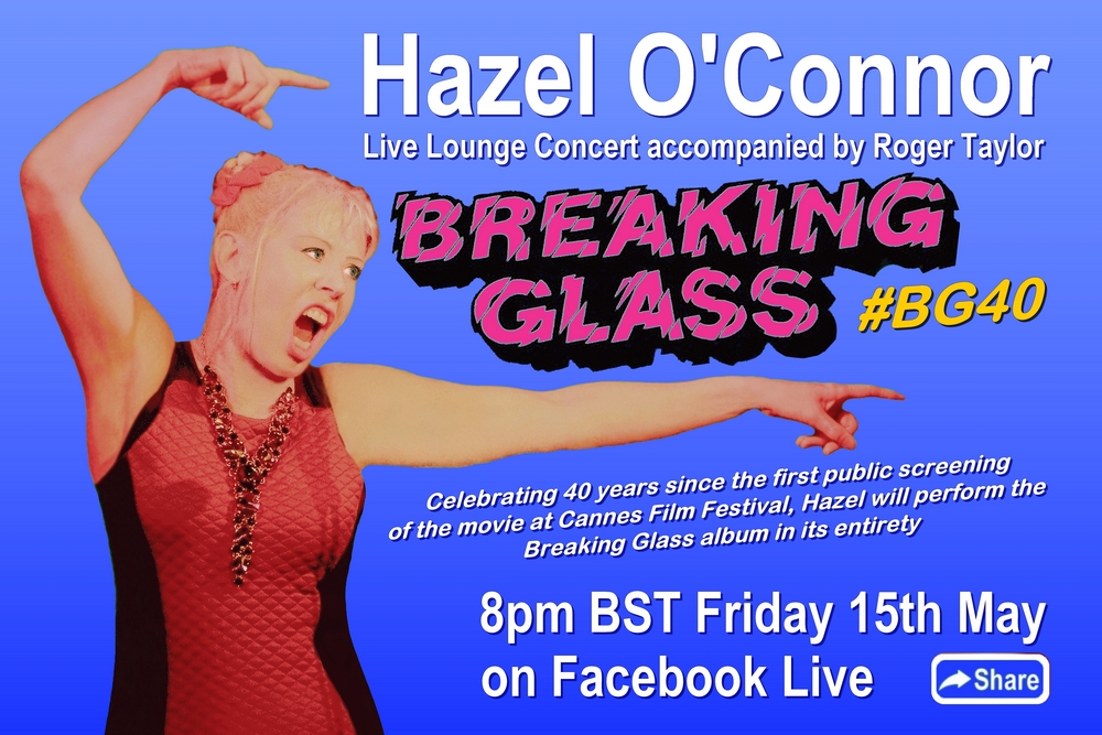 Hazel OConnor -  Live lounge online stream 15 May 2020