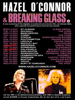 Hazel O'Connor And Breaking Glass Tour 2018 Hazel O'Connor And Breaking Glass Tour 2018