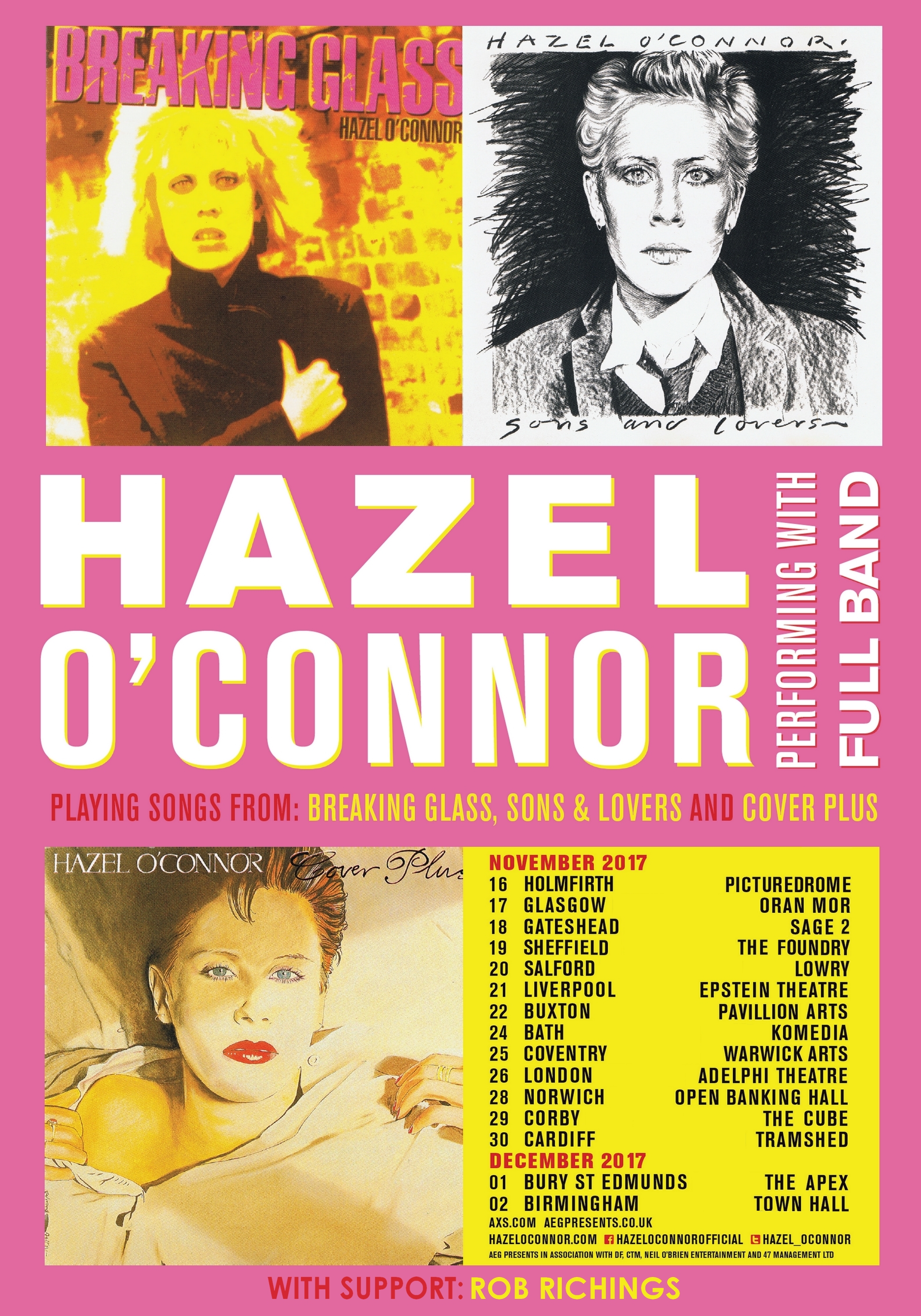 Mega-Plus Tour 2017 Hazel OConnor