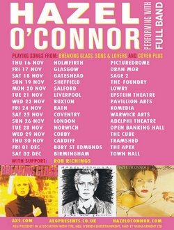 Hazel O'Connor Mega Plus Tour 2017 Hazel O'Connor Mega Plus Tour 2017