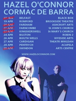 Hazel O'Connor See You Again Tour 2018 Hazel O'Connor See You Again Tour Tour 2018