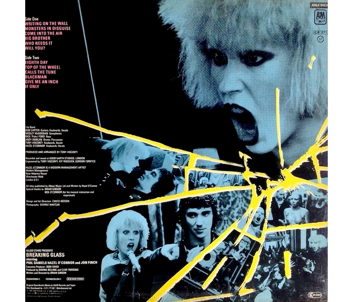 Hazel O'Connor - Breaking Glass - Back Cover